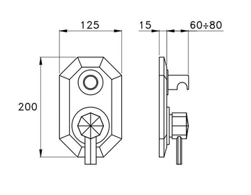 FIRENZE 3254MC - Shower mixer by RUBINETTERIE STELLA - view 3